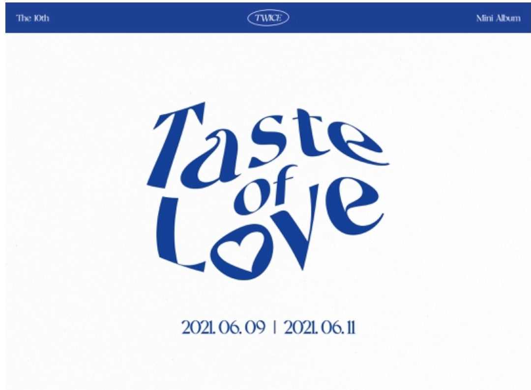 K-POP・アジア TWICE 10th mini album TWICE 10th Mini Album Taste of Love CD Coaster Tasting Card