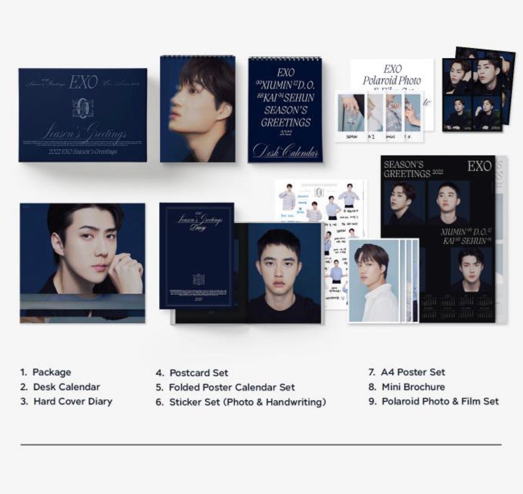 EXO - SEASONS GREETINGS 2022 – KPOP N' FRIENDS
