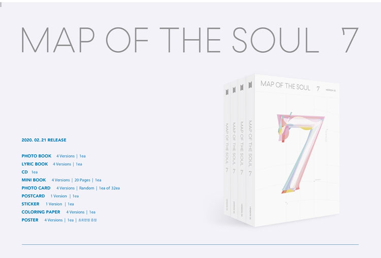 BTS - MAP OF THE SOUL: 7 [4th Album] - K PLACE