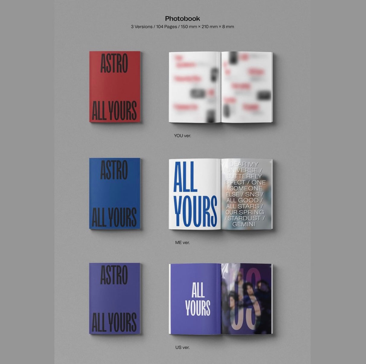 ASTRO - 2ND ALBUM - ALL YOURS - SET VERSION - LIMITED EDITION