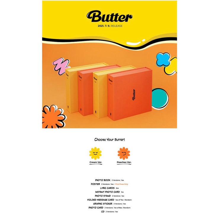 BTS - BUTTER + WEVERSE BENEFITS - 2 VERSIONS BUNDLE