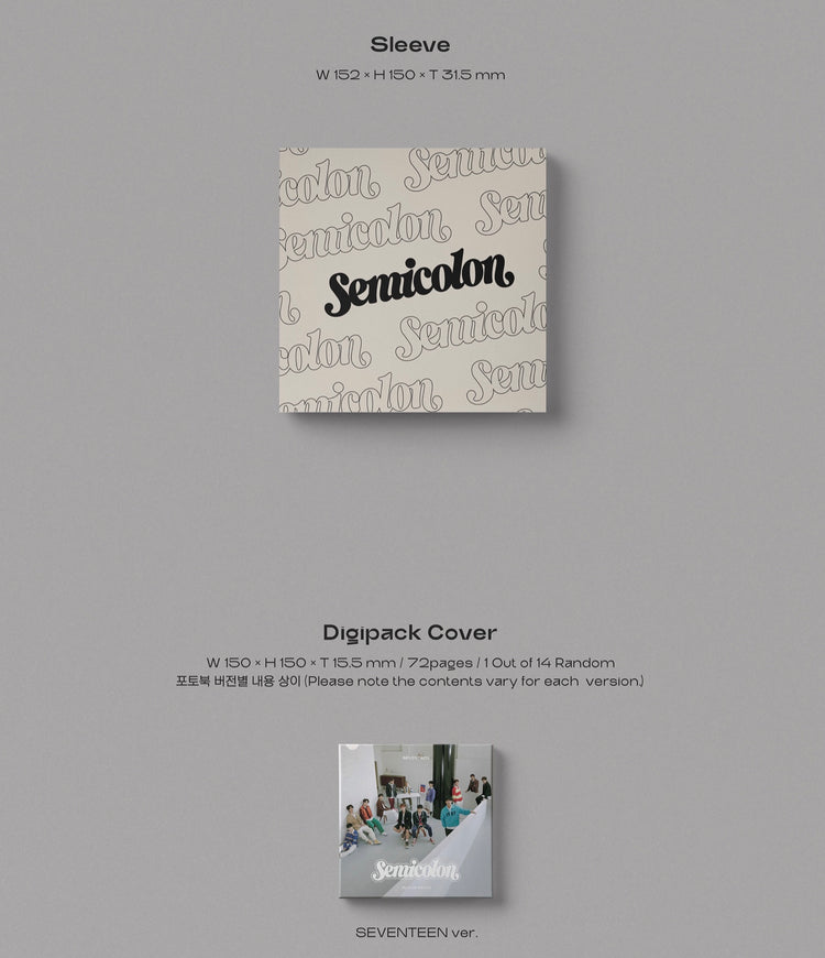 SEVENTEEN semicolon サイン SEVENTEEN Semicolon Album Cover Sticker