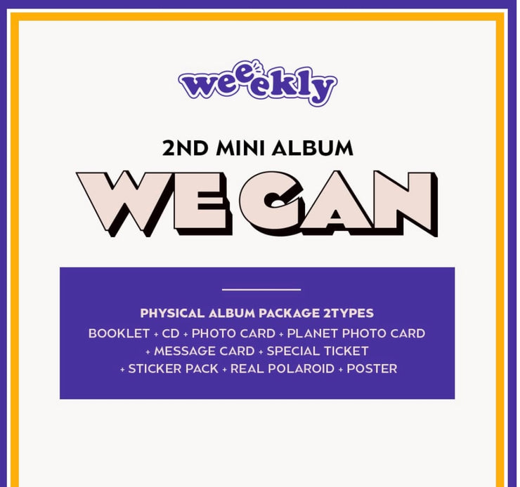 WEEEKLY - 2ND MINI ALBUM - WE CAN