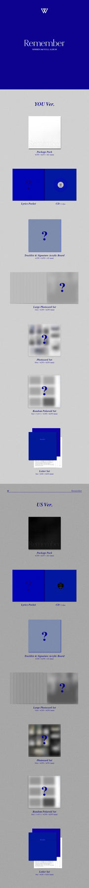 WINNER 3RD ALBUM 'REMEMBER'